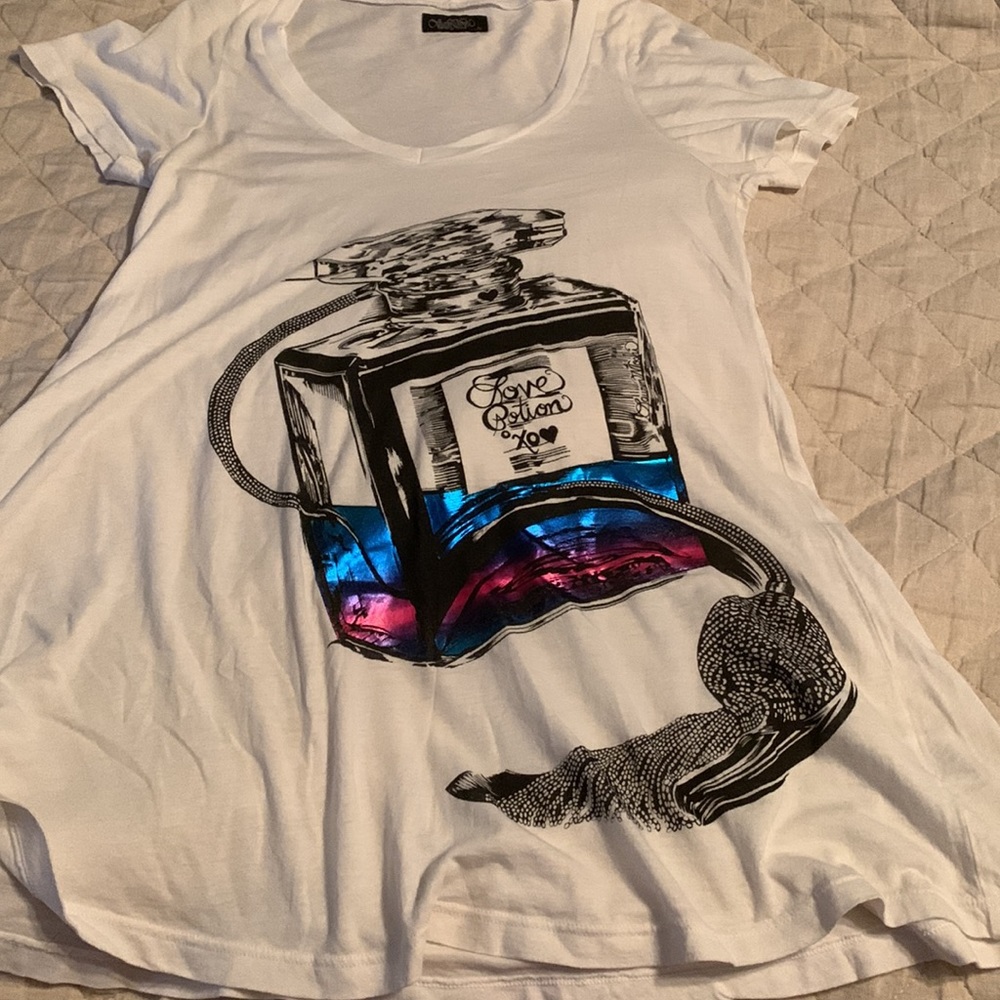 Lauren Moshi S Love Potion short sleeve top, a-line t-shirt